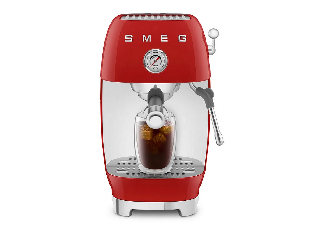 Smeg Robot café 15 bars rouge - ECF03RDEU