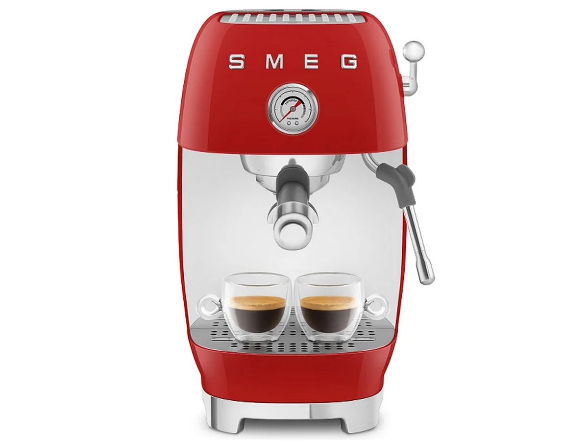 Smeg Robot café 15 bars rouge - ECF03RDEU