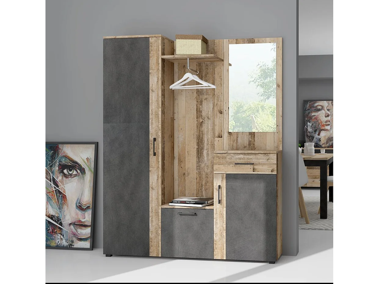 Meuble d'entrée Trio old style light / matera 145 cm