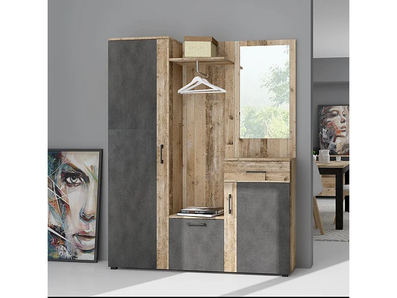 Meuble d'entrée Trio old style light / matera 145 cm