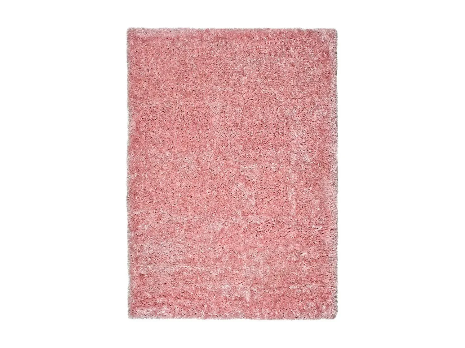 Hochflorteppich - einfarbig shaggy - rosa - 140x200 cm - ALOE