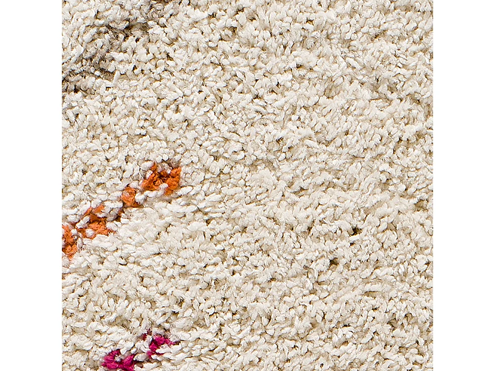 Hochflorteppich - berber - weiß - 135x190 cm - ZIRI