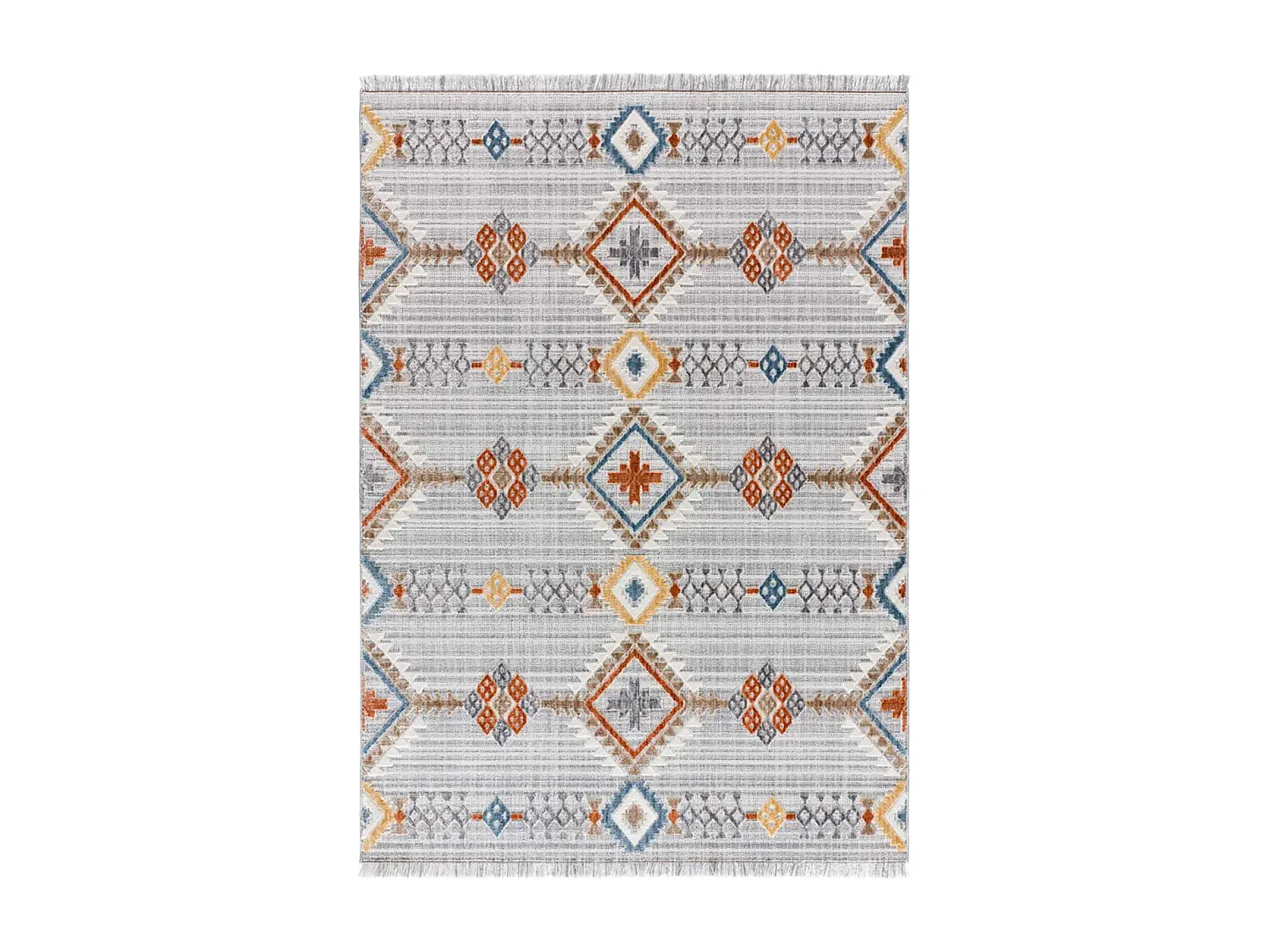 Kurzflorteppich - ethnisch - mehrfarbig - 155x230 cm - BROADWAY