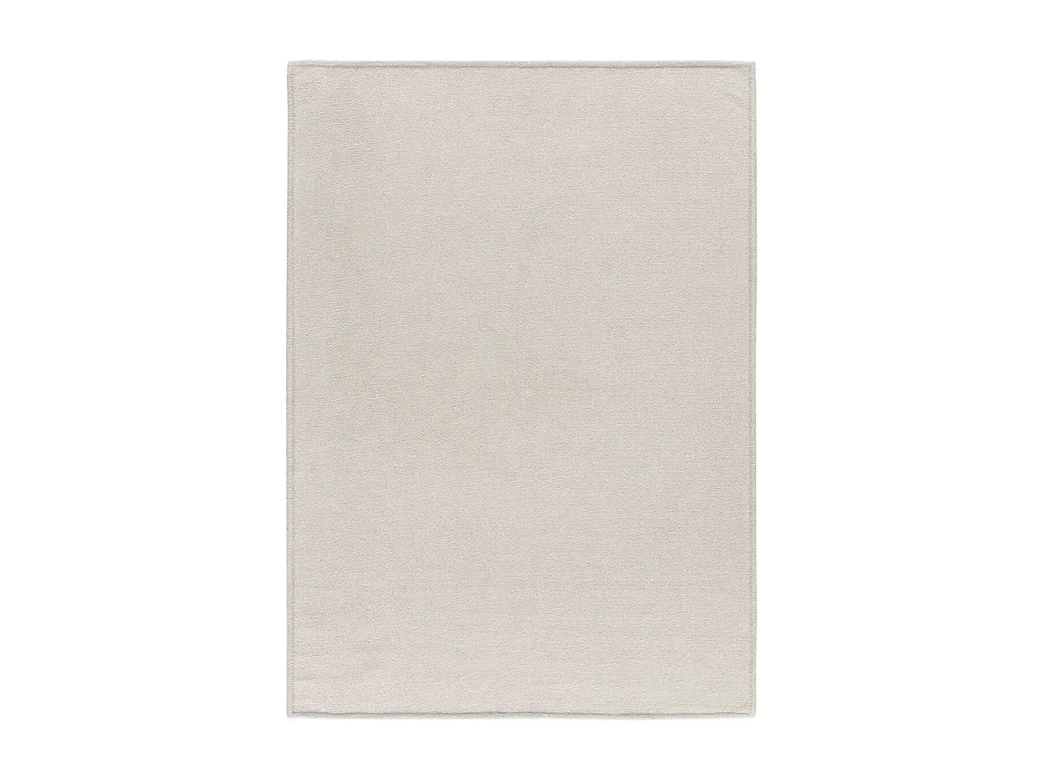 Kurzflorteppich - Einfarbiger - weiß - 60x120 cm - SAFFI