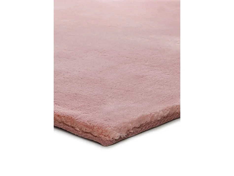 Kurzflorteppich - einfarbiger - rosa - 60x110 cm - BERNA