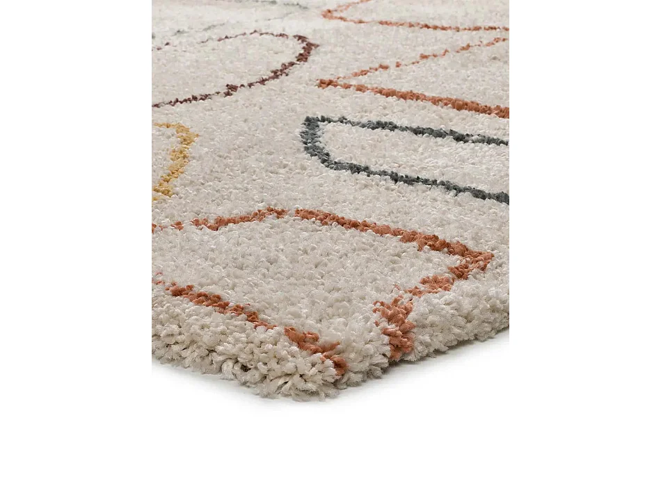 Hochflorteppich - skandinavisch - mehrfarbig - 160x230 cm - MARIS