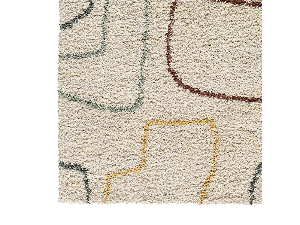 Hochflorteppich - skandinavisch - mehrfarbig - 160x230 cm - MARIS