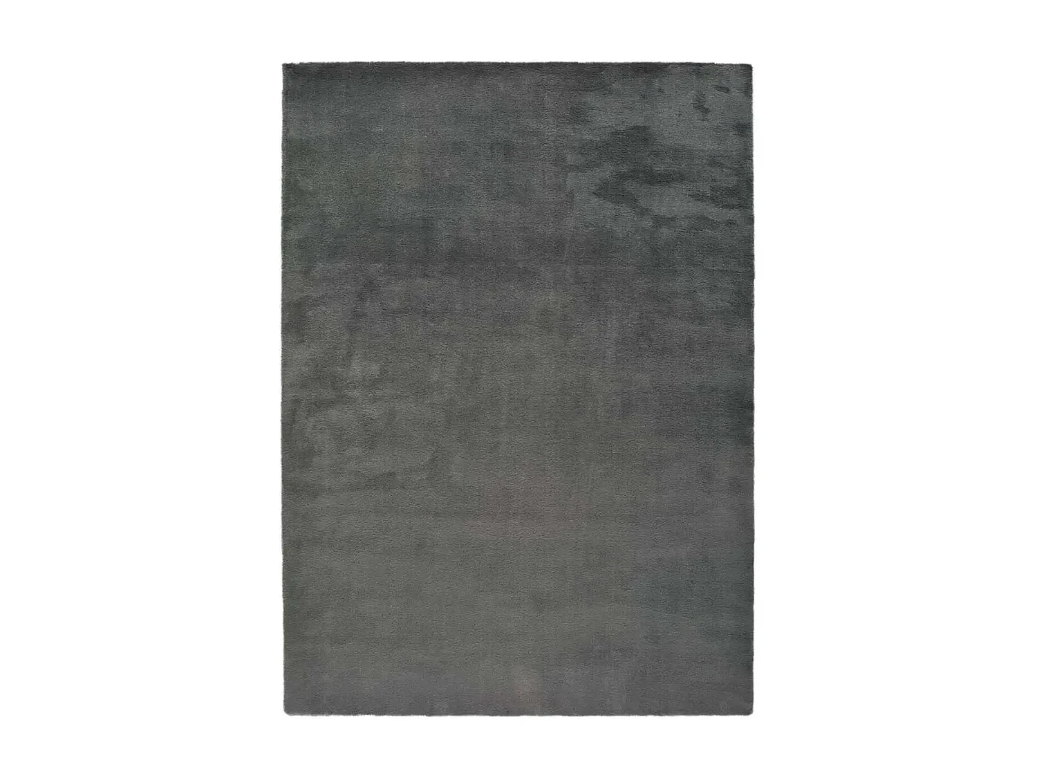 Kurzflorteppich - einfarbiger - grau - 80x150 cm - BERNA