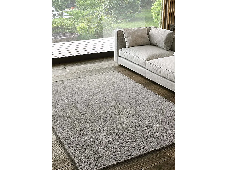 Kurzflorteppich - Einfarbiger - beige - 60x120 cm - SAFFI