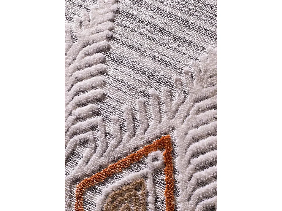 Kurzflorteppich - ethnisch - mehrfarbig - 155x230 cm - BROADWAY