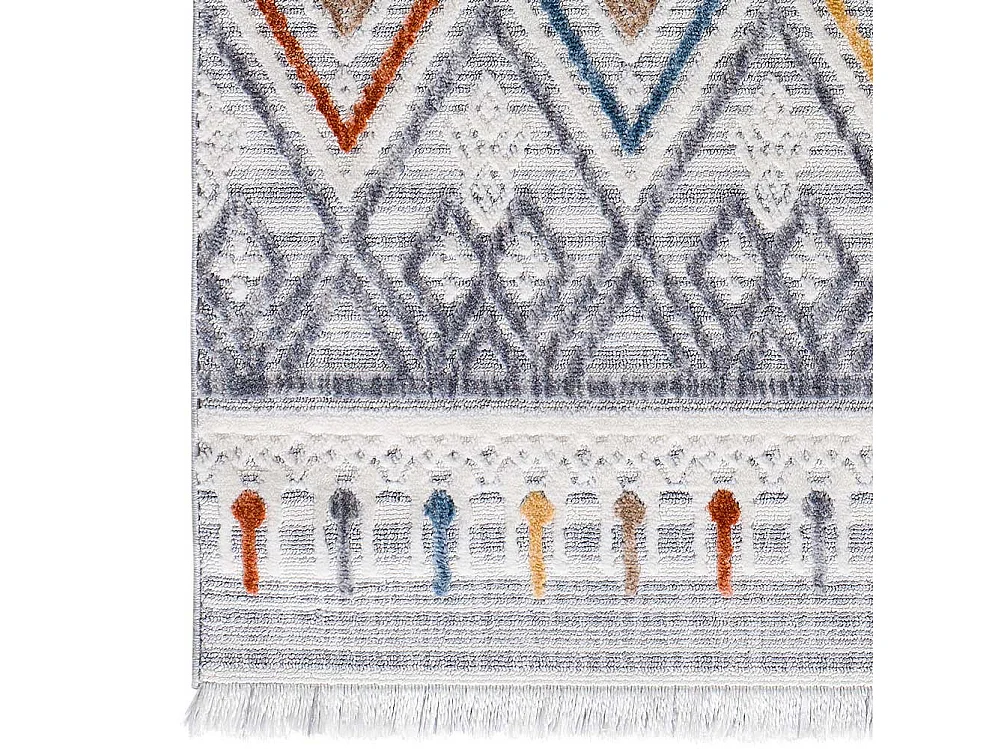 Kurzflorteppich - ethnisch - mehrfarbig - 155x230 cm - BROADWAY