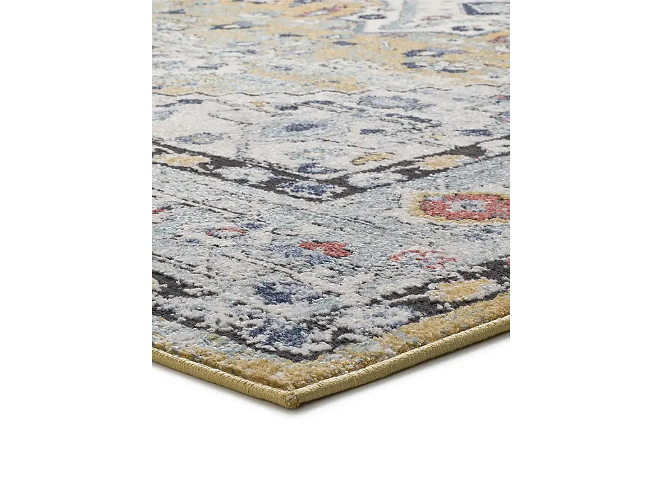 Kurzflorteppich - vintage - mehrfarbig - 120x170 cm - MABEL