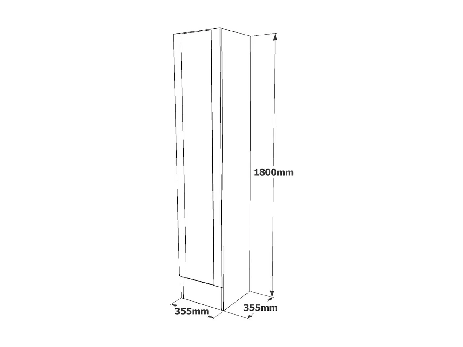 Grand vestiaire d'entrée rustique 3 portes 2 miroirs JENA
