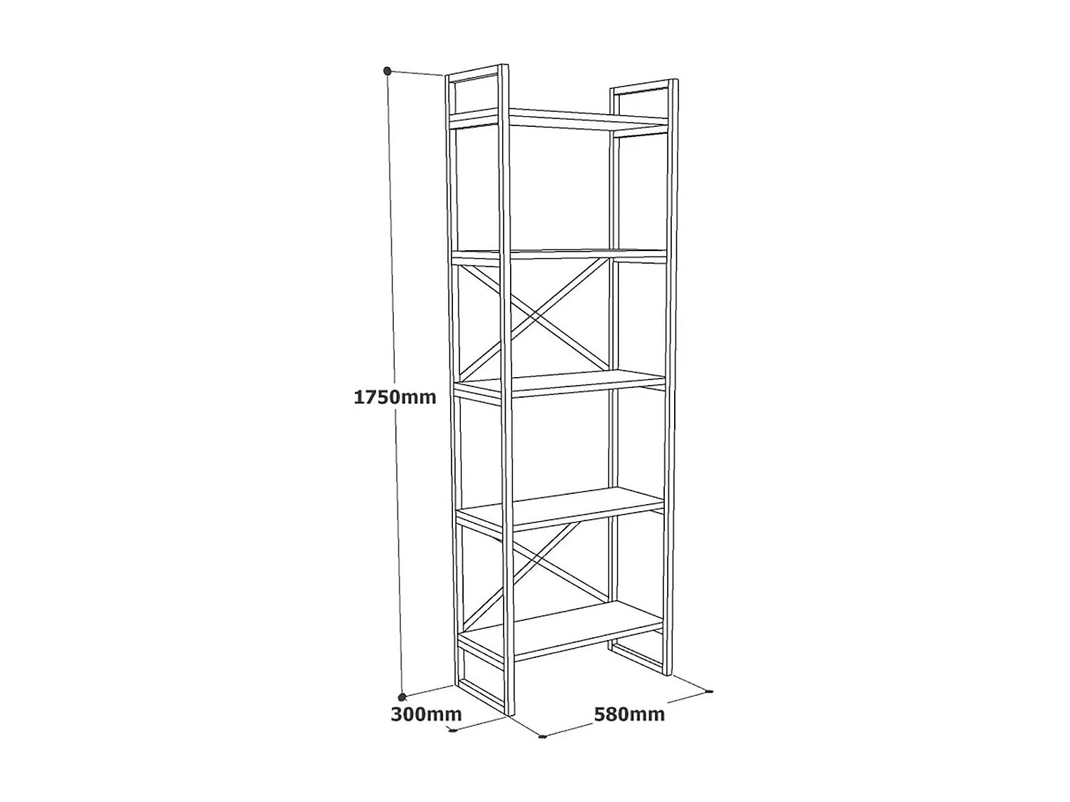 Bibliothèque étroite effet marbre blanc montants dorés JENA