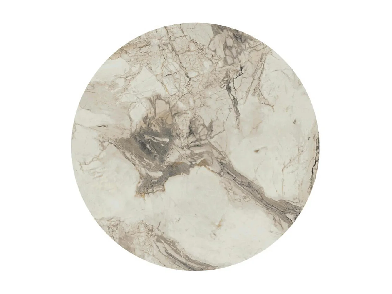 Bibliothèque salon chic effet marbre blanc et métal doré JENA