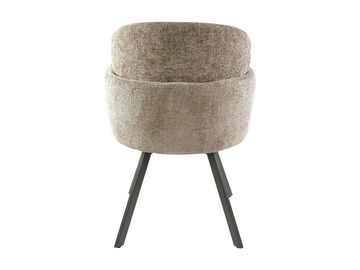 Fauteuil de table pivotant beige texturé (lot de 2) CREEK