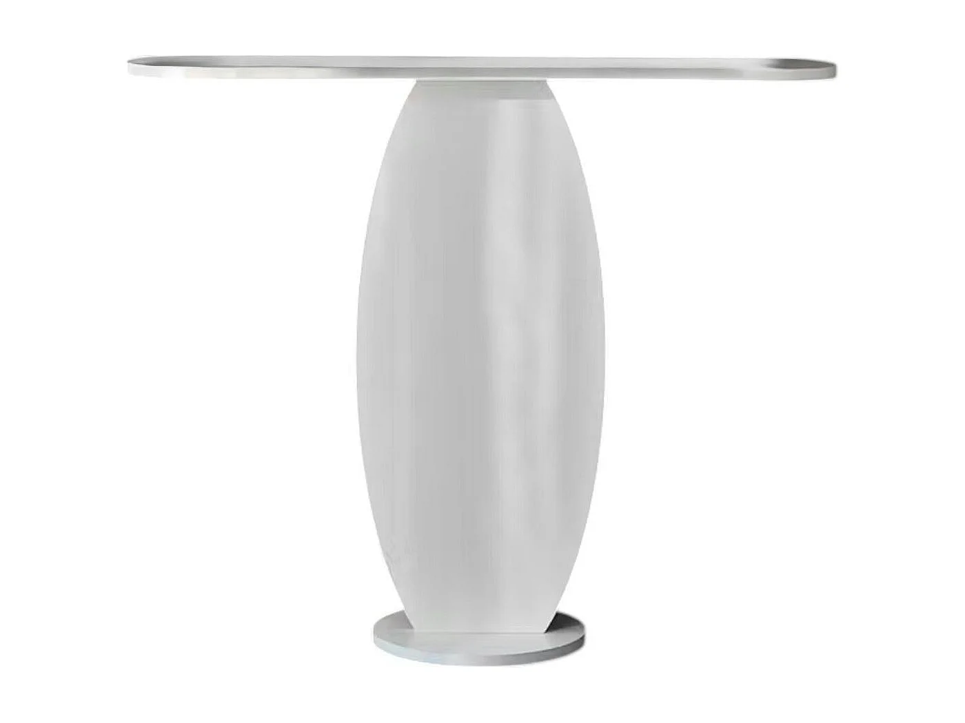 Console d'entrée blanche design organique 100 cm MARFA