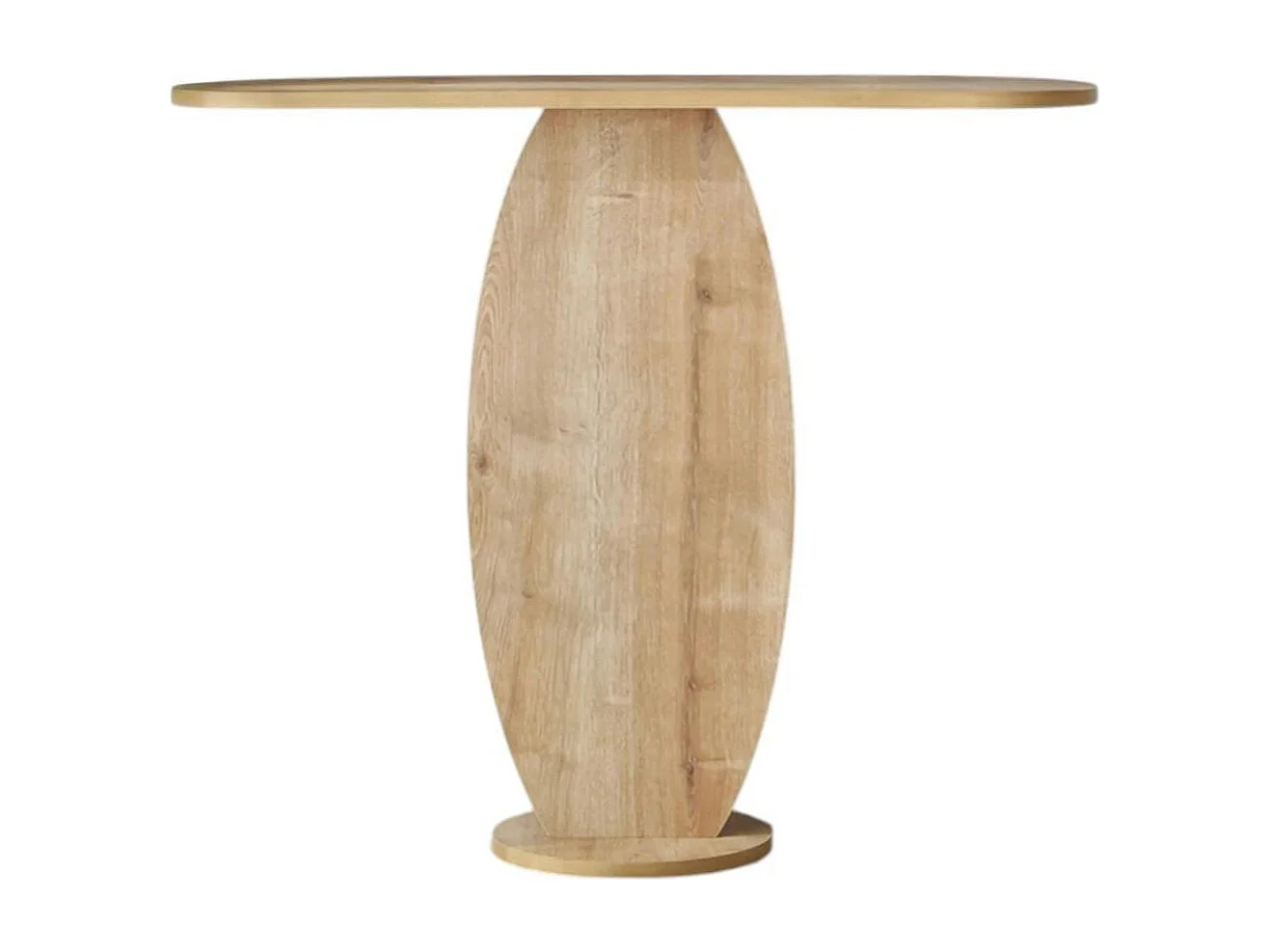 Console d'entrée design organique effet bois MARFA