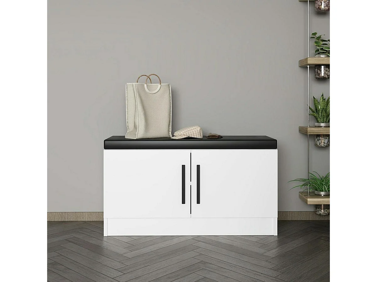 Banc d’entrée moderne avec rangement chaussures MARFA