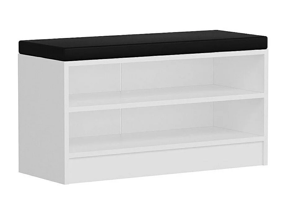 Banc d’entrée avec rangement 2 portes décor bois MARFA