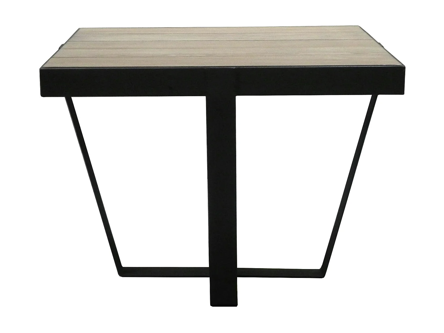 Table d'appoint Bout de Canapé chêne massif métal SOOMAA