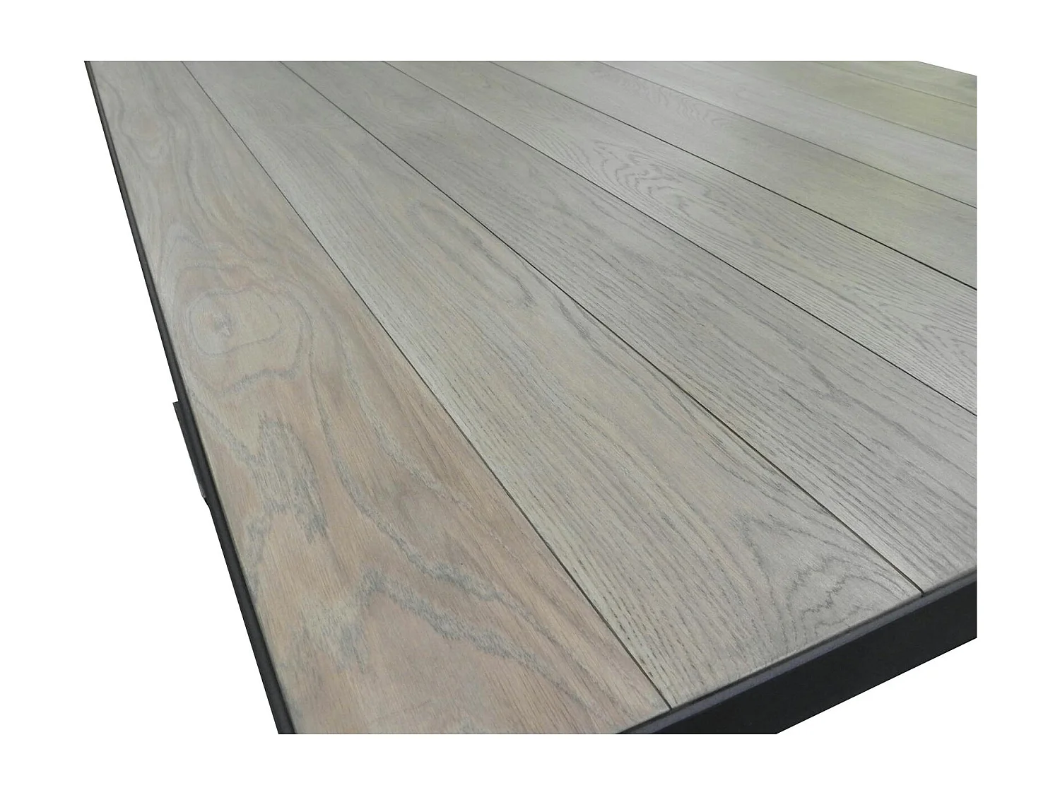 Table d'appoint Bout de Canapé chêne massif métal SOOMAA