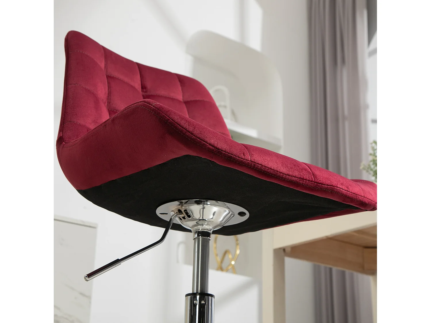 Chaise de bureau SVITA MICKY pour enfants, chaise de bureau réglable en hauteur, chaise pivotante, bordeaux