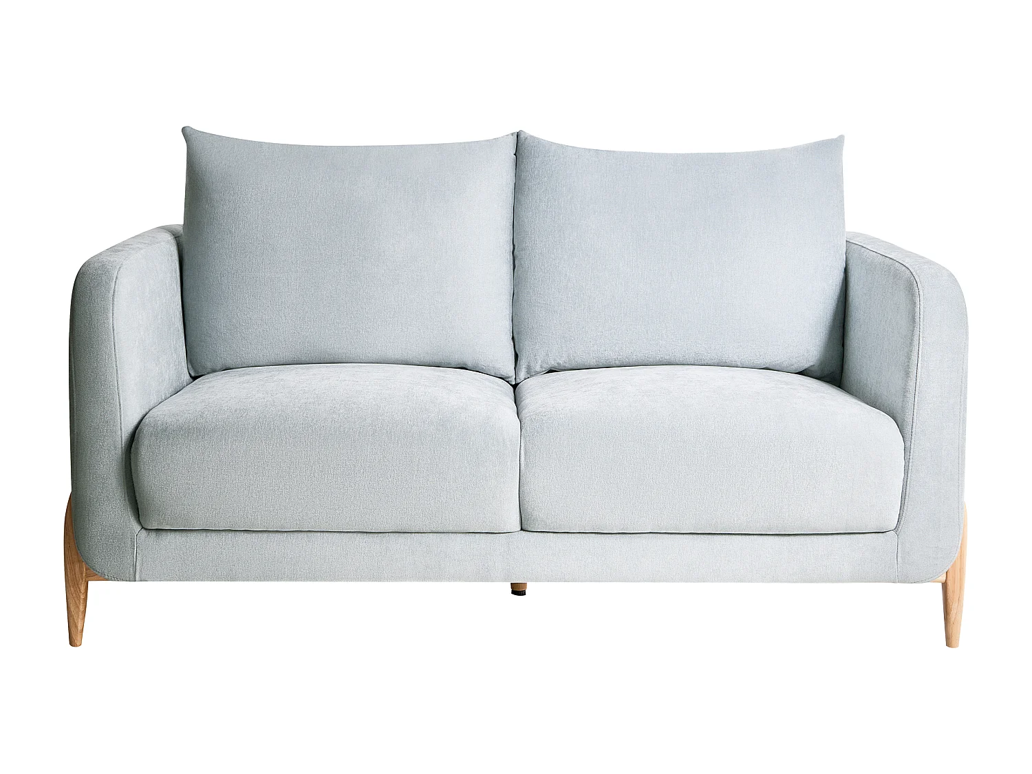 Canapé 2 places GIMO Tissu chenille Bleu clair