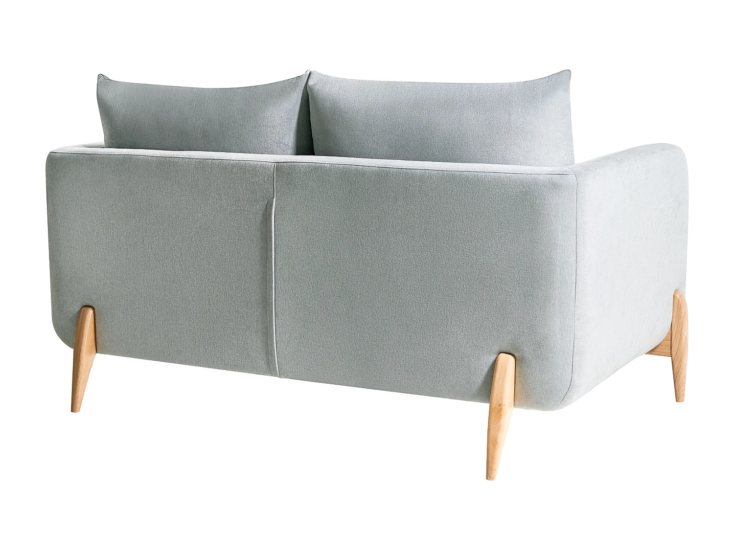 Canapé 2 places GIMO Tissu chenille Bleu clair