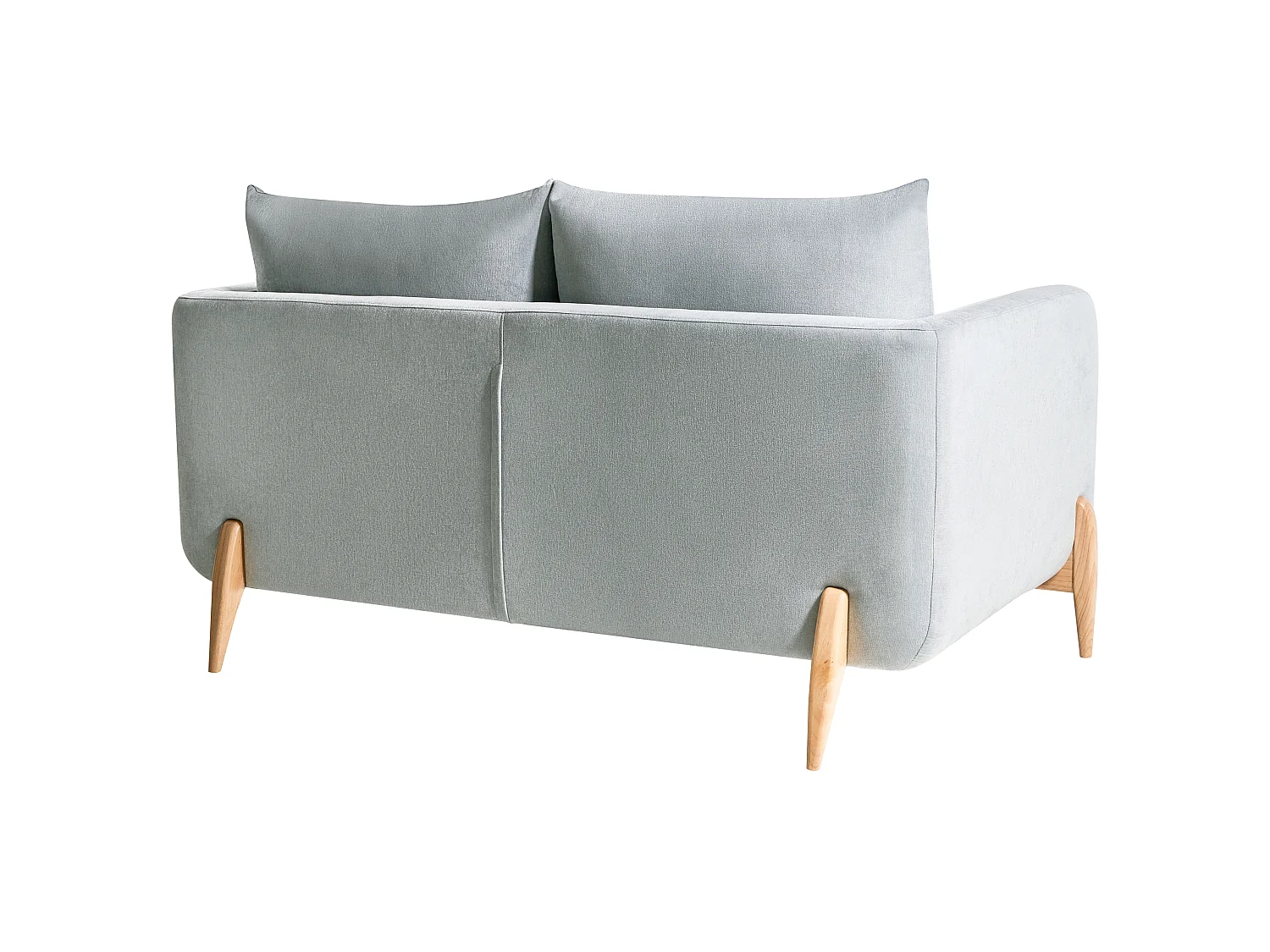 Canapé 2 places en coton chenille bleu GIMO