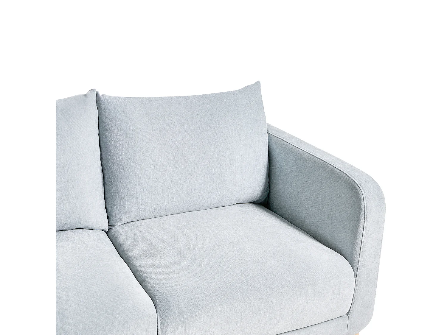 Canapé 2 places en coton chenille bleu GIMO