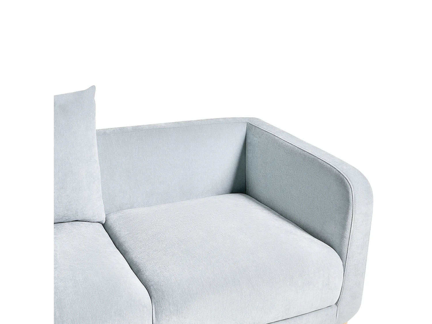 Canapé 2 places en coton chenille bleu GIMO