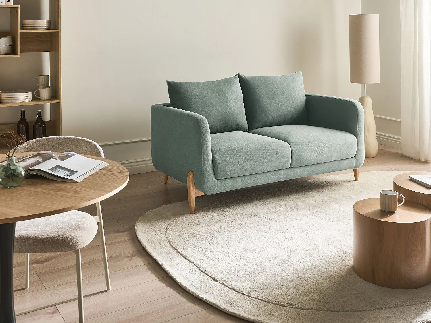 Canapé 2 places GIMO Vert clair