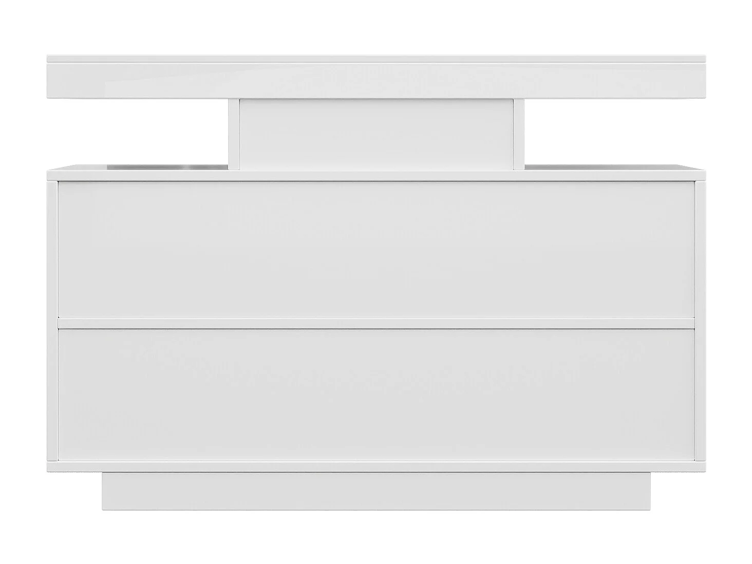 Buffet avec éclairage LED - Meuble à tiroirs avec espace de rangement - 120 cm x 40 cm x 80 cm