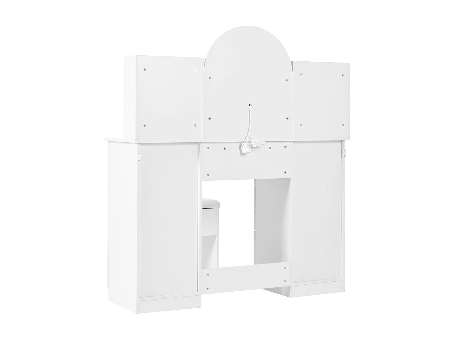 Coiffeuse avec miroir et éclairage LED - table de toilette à 9 tiroirs - 120 x 40 x 135 cm