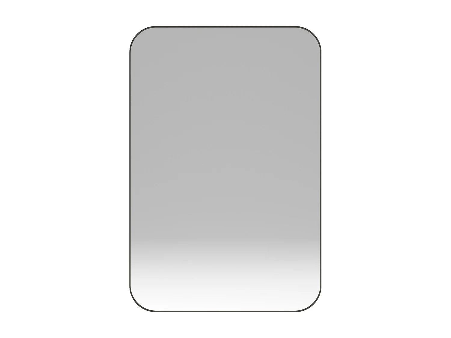 Miroir de salle de bain - armoire de rangement avec miroir - étagère réglable - 76 x 51 cm - noir