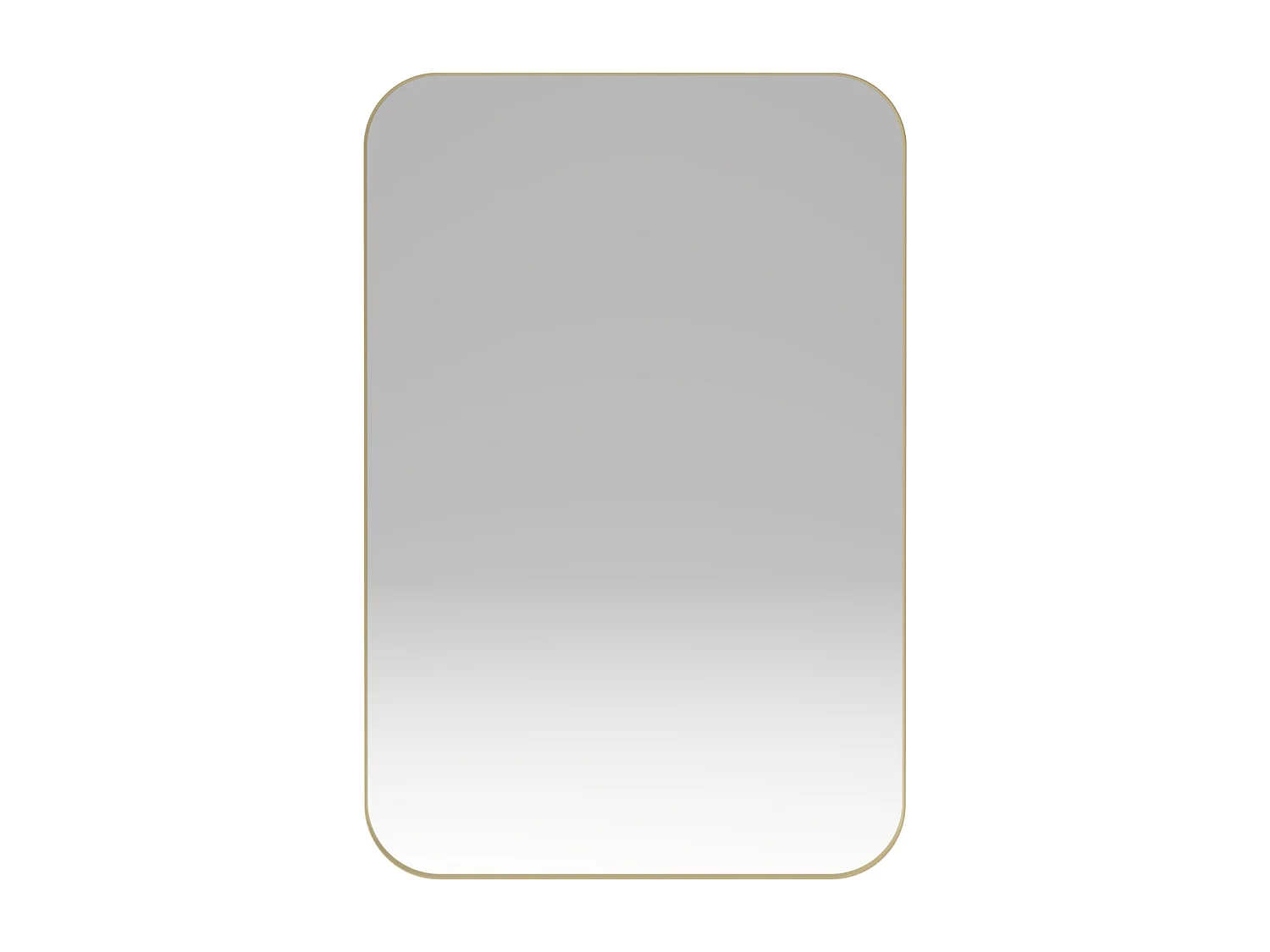 Miroir de salle de bain - armoire de rangement avec miroir - étagère réglable - 76 x 51 cm - or