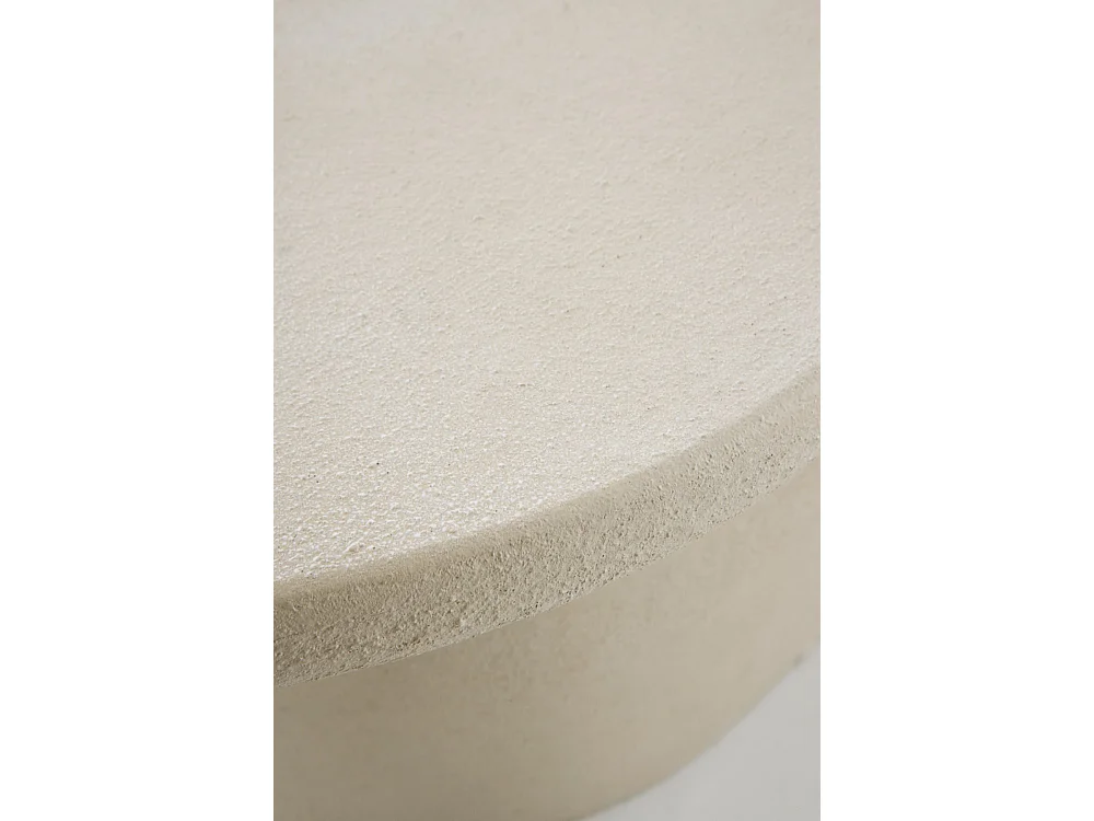 Tavolino da salotto 120x70 in poliresina cemento sabbia