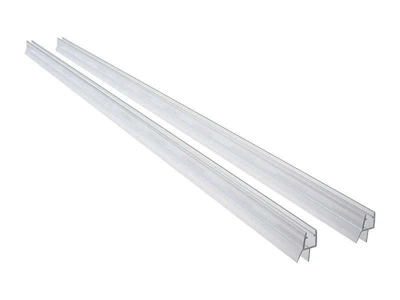 2 Pezzi Guarnizione Sottoporta per box doccia per vetro da 5-6 mm Coda Morbida larga 12 mm lungha 90 cm Tagliabile Modello B