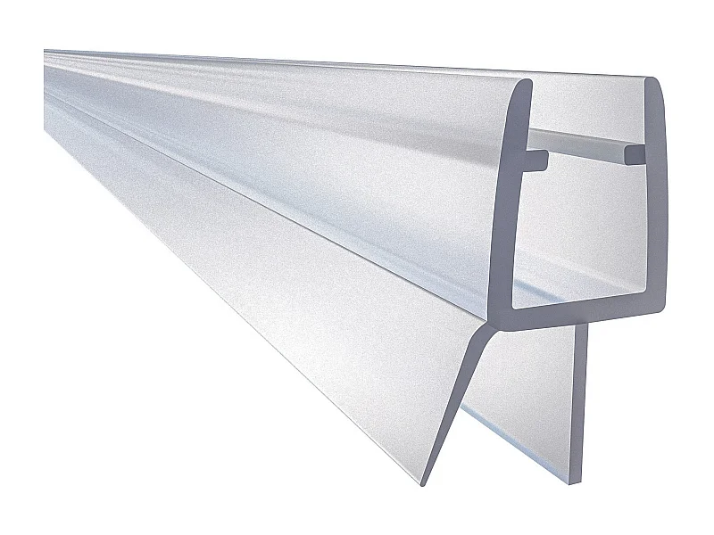 1 Pezzo Guarnizione Sottoporta per box doccia per vetro da 5-6 mm Coda Morbida larga 12 mm lungha 90 cm Tagliabile Modello B