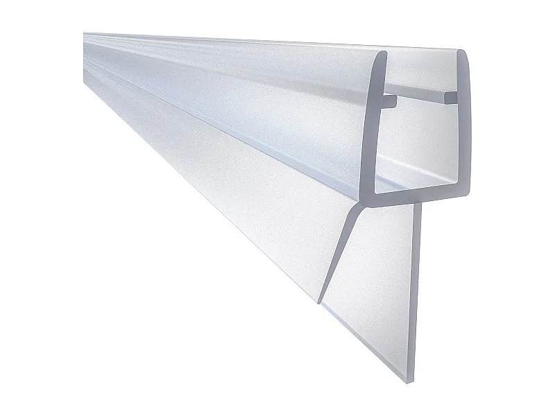 1 Pezzo Guarnizione Sottoporta per box doccia per vetro da 8 mm Coda Morbida larga 18 mm lungha 90 cm Tagliabile Modello B