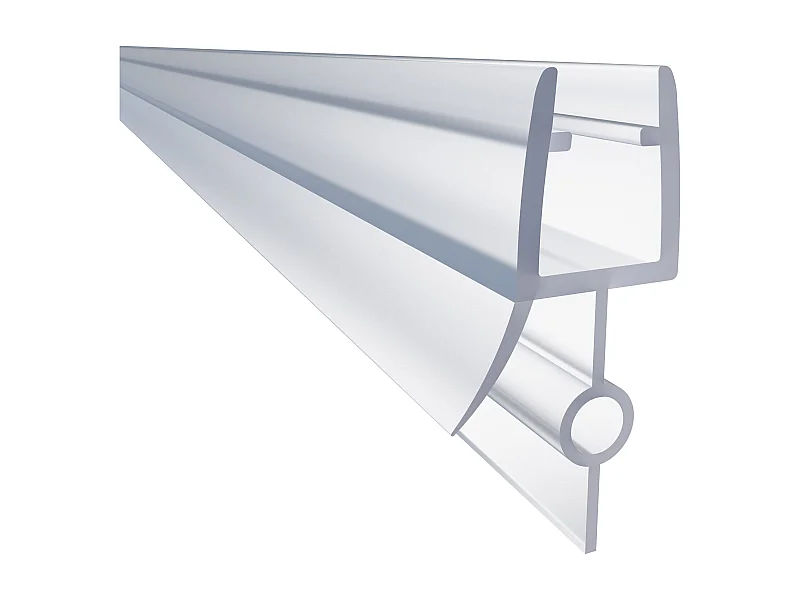 1 Pezzo Guarnizione Sottoporta per box doccia per vetro da 8 mm Coda Morbida larga 23 mm lungha 90 cm Tagliabile Modello A
