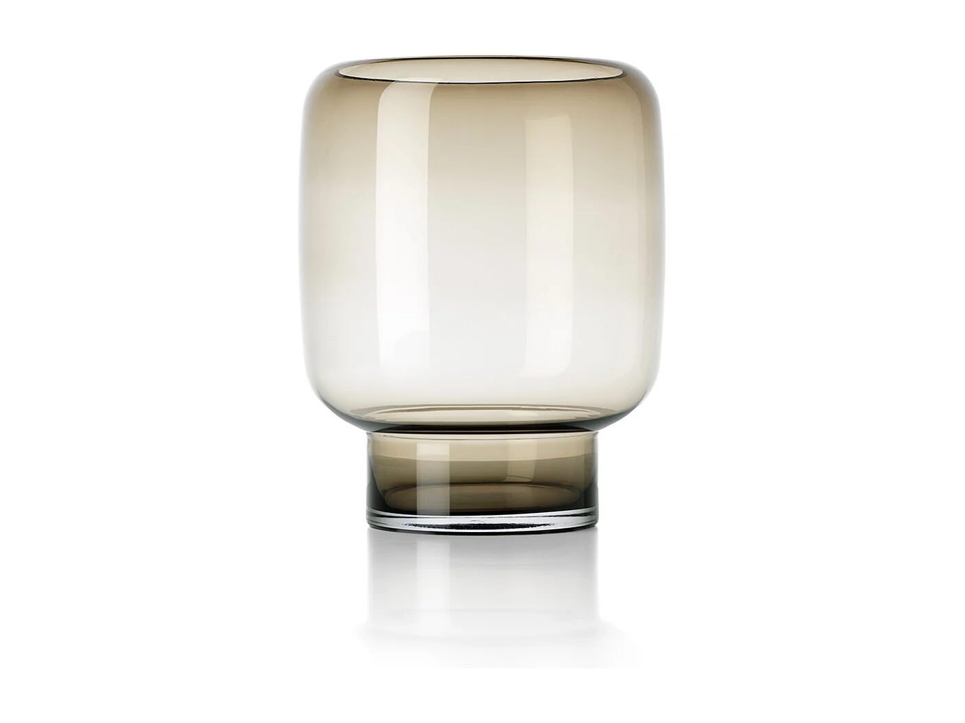 De Smoky Cube Vaas - Bruin - L