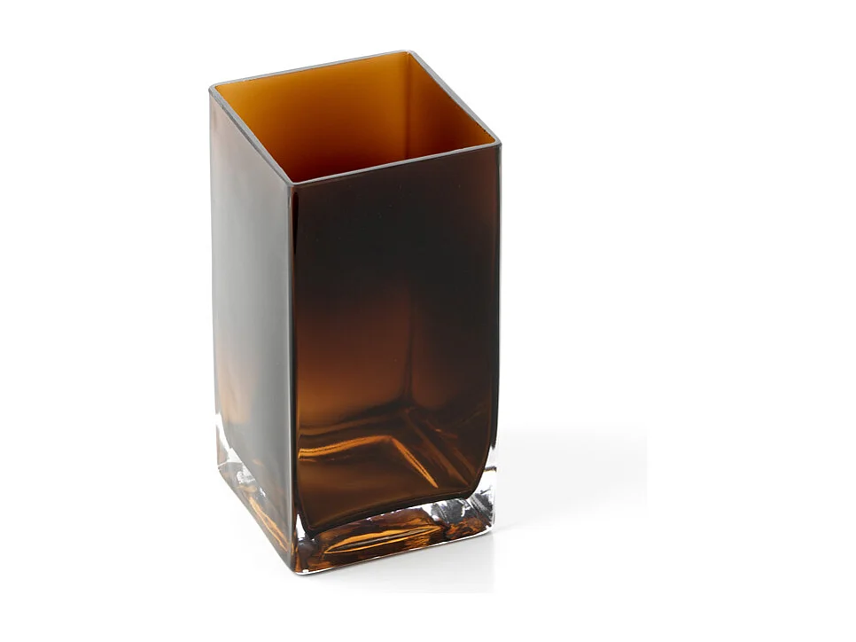 El Jarrón Amber Cuboid - Ámbar - S