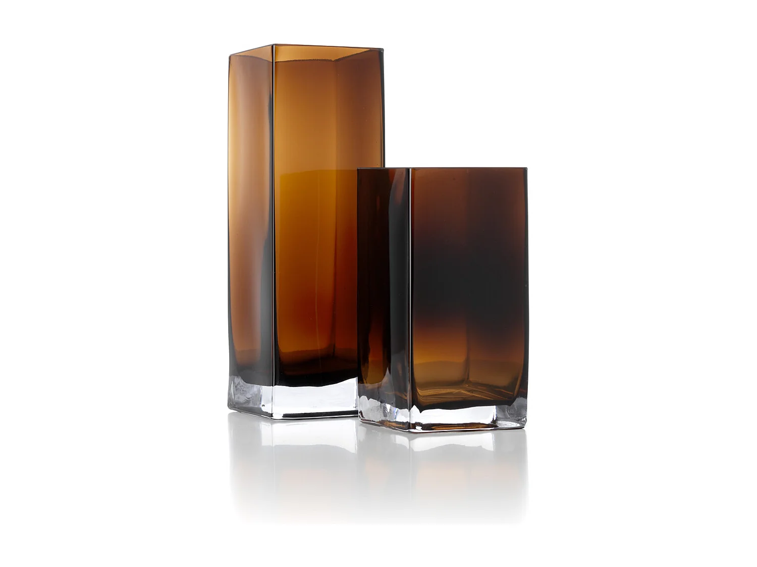 El Jarrón Amber Cuboid - Ámbar - S