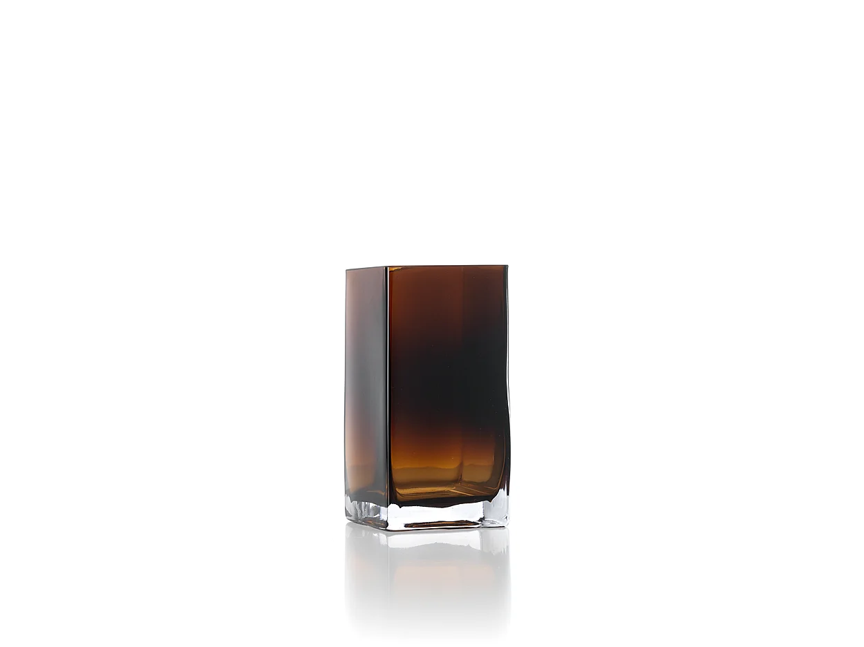 Le Vase Amber Cuboid - Ambre - S
