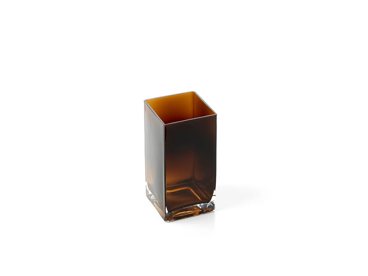 Le Vase Amber Cuboid - Ambre - S