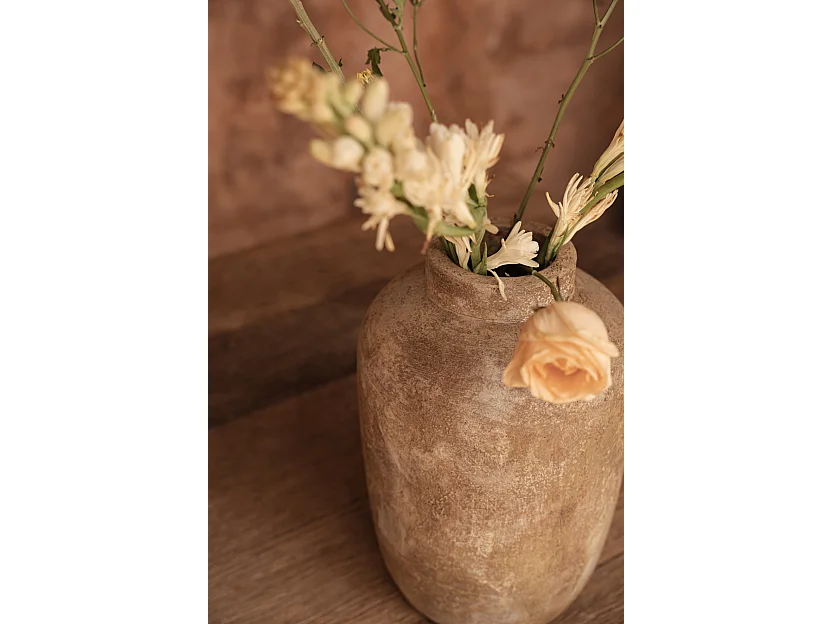 Le Vase Clay Echo - Crème - M