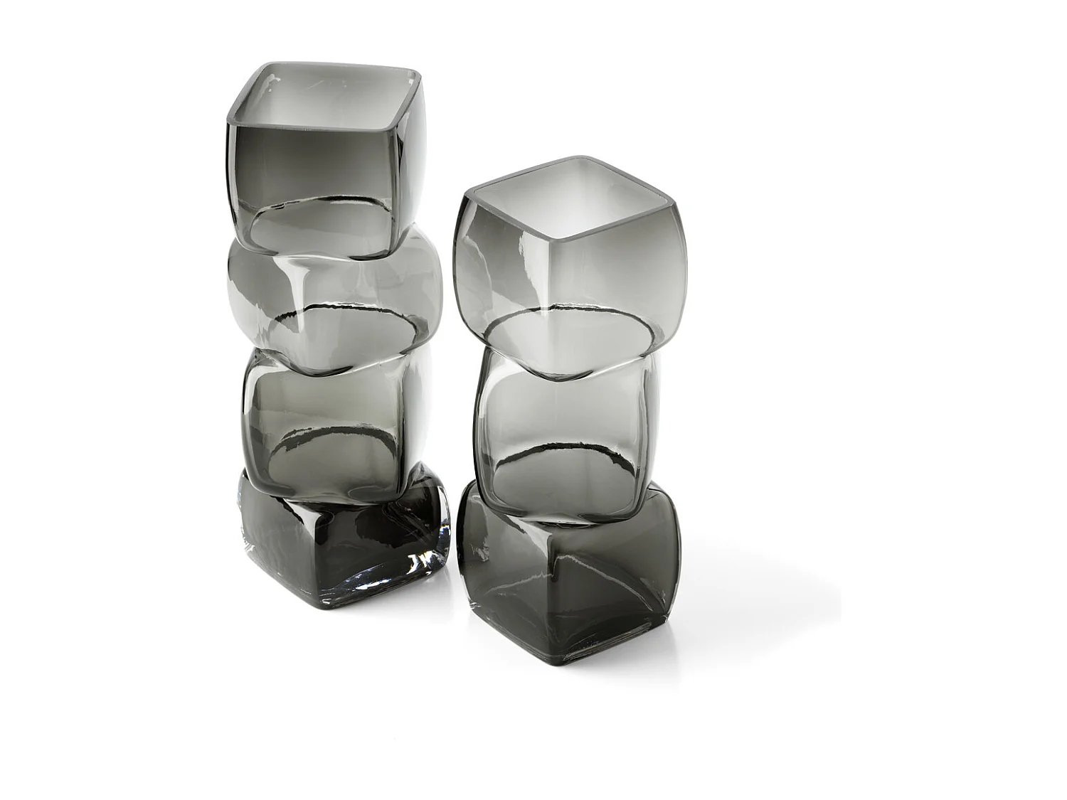 De Cubes Vaas – Donkergrijs – M