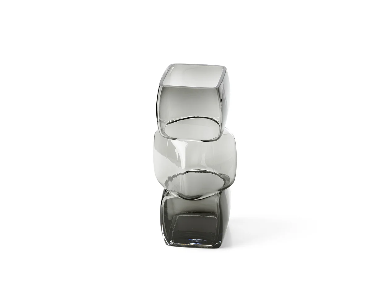 Le Vase Cubes – Gris Foncé – M